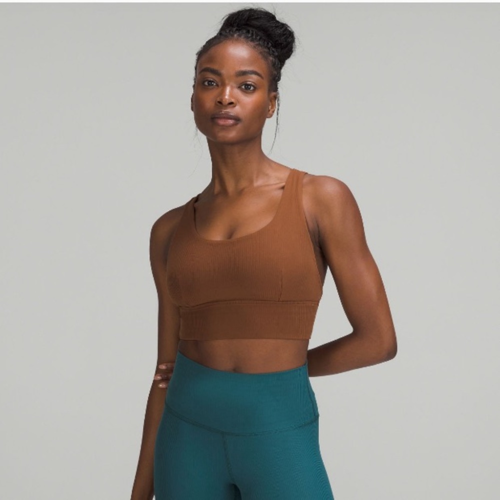 Lululemon Ribbed Align Bra Roasted Brown sz 8